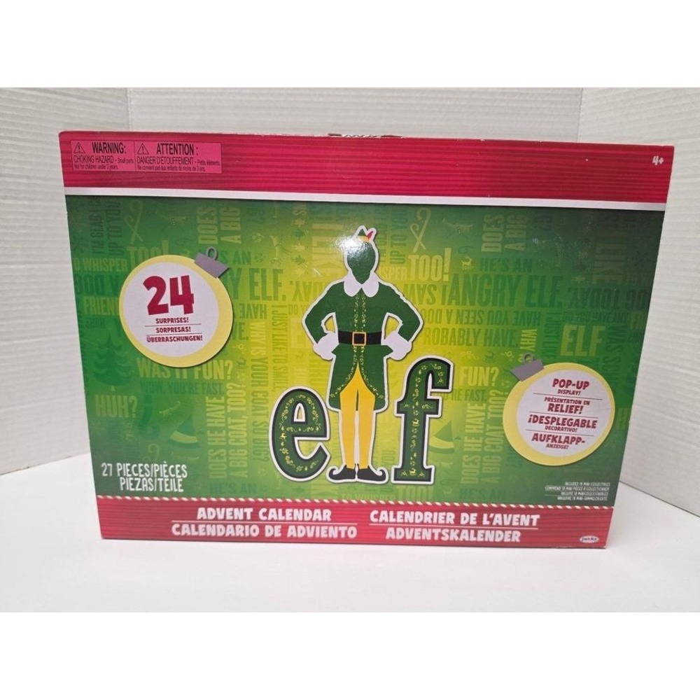Jakks‎ Pacific Elf movie advent calendar featuring 24 surprises